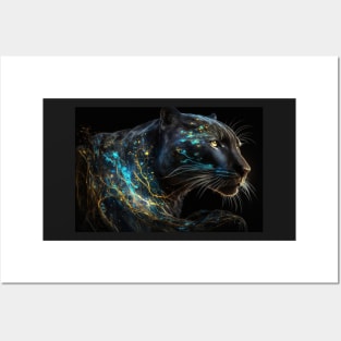 Black Panther Abstract Art Posters and Art